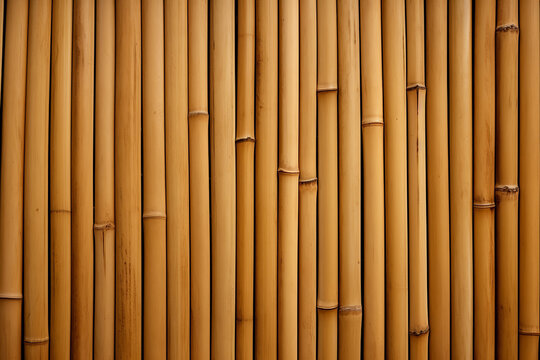 Bamboo wall texture, real natural pattern as background