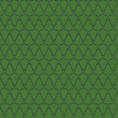 Seamless Simple Christmas Green Tree With Gold Dots On Top