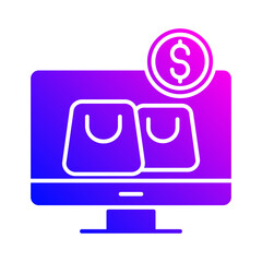 Online shopping icon
