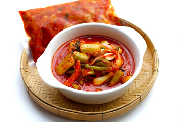 Kimchi korea food, cucumber kimchi