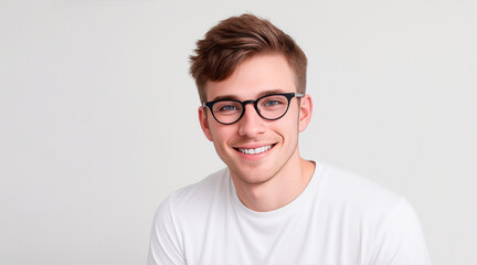 Portrait of a man with glasses
