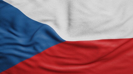 Czech Republic flag 3D wave texture