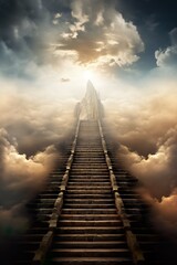 A photo of stairway to heaven | Generative AI
