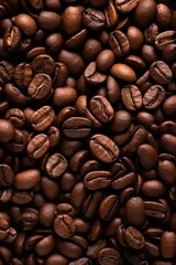 Fototapeta premium background full of coffee beans | Generative AI