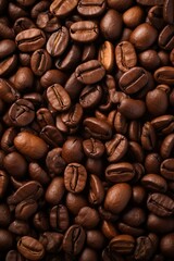 Naklejka premium background full of coffee beans | Generative AI