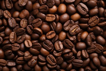 Fototapeta premium background full of coffee beans | Generative AI