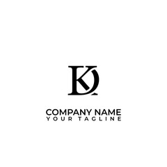 Letter KD or DK monogram logo, Alphabet kd Icon Vector Stock