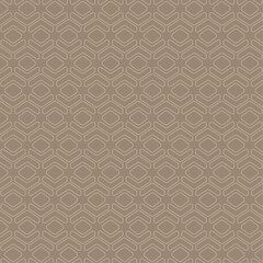 Obraz premium Seamless pattern with elements geometric line border brown vector template