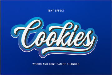 Fototapeta cookies text effect editable eps cc obraz