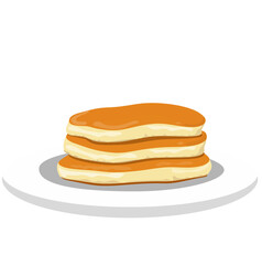 Pancakes  Illustration with Layered on the plate
