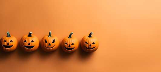 Obraz premium Halloween celebration. Perfect for banner or advertising. Generative AI model, no place, person or character ever existed.