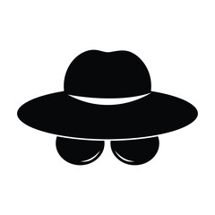 Spy icon vector, solid flat icon illustration on white background..eps