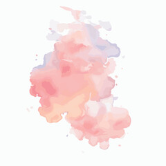 vector Soft watercolor splash stain background