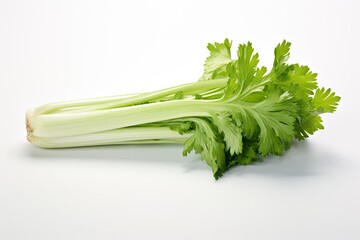 Cut fresh celery sticks, health concept