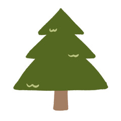 Cute green tree