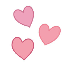 Cute heart hand drawn