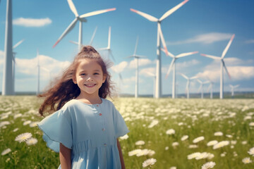 "子供たちの笑顔: 綺麗な自然環境でのエコエネルギー教育"