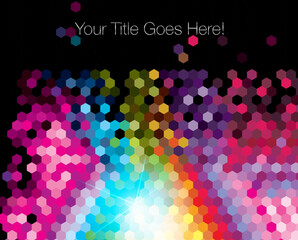 abstract hexagon colorful background pattern design