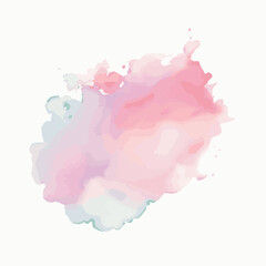 vector Soft watercolor splash stain background