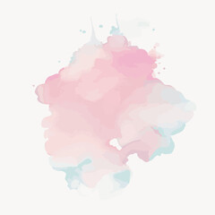 vector Soft watercolor splash stain background