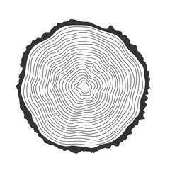 Wavy line ring pattern.Wood grain texture.Trees.Tree stumps pattern vector illustration.