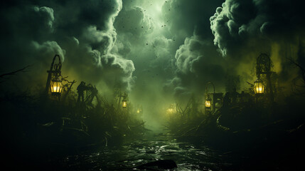 Fototapeta premium Poison gas background texture