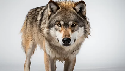 Deurstickers wolf in the snow © animal lovers