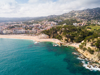 Fototapeta na wymiar Image of picturesque seascape of Costa Brava in the Spain.