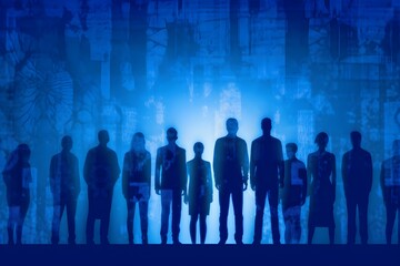 人物シルエット　with generative ai