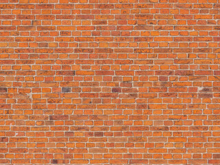 Fragment of a 19th century brick wall