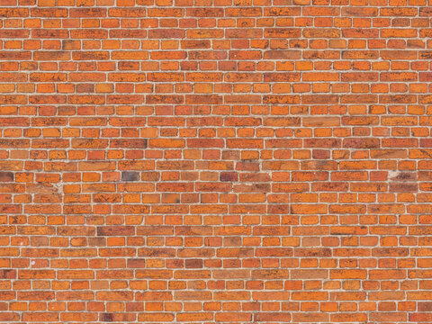 Fragment of a 19th century brick wall