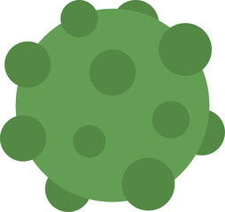 Simple Cute Virus Illustration