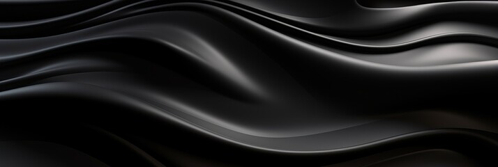 Black Glossy Surface Creative Abstract Photorealistic Texture. Screen Wallpaper. Digiral Art. Abstract Bright Surface Background. Ai Generated Vibrant Texture Pattern.