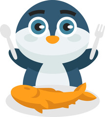 Cute Penguin Illustration