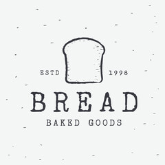 Delicious and tasty organic Fresh Baked Bakery Shop Logo design retro vintage.Logo for bakery shop, label or badge, business.
