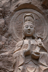 The Buddhist sea goddess, Guanyin, a small shrine within the Wuyishan