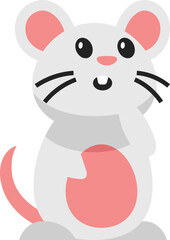 Cute Thinking Mouse
