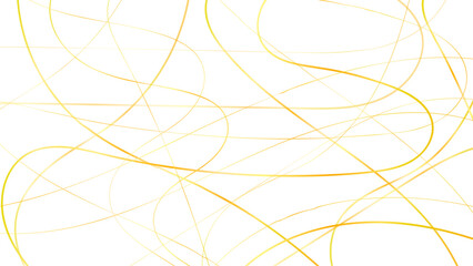 Light seamless pattern with golden flowing lines on a white background. Vector illustration