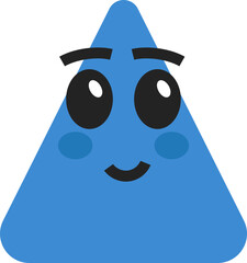 Geometric with Cute Face