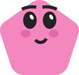 Geometric with Cute Face