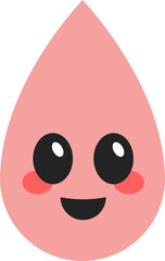 Cute a Drop of a Water Illustration