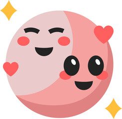 Lovely Moons Illustration