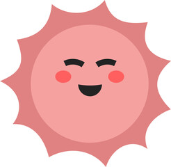 Cute Happy Sun Illustration
