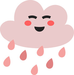 Cute Rain Cloud Illustration