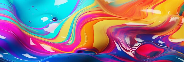 Colorful Slime Creative Abstract Photorealistic Texture. Screen Wallpaper. Digiral Art. Abstract Bright Surface Background. Ai Generated Vibrant Texture Pattern.