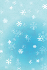 寒中見舞い　雪　冬　背景