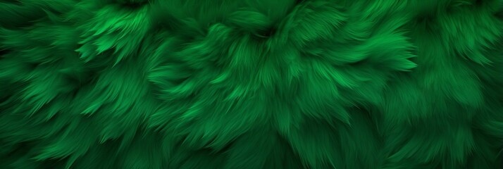 Green Fur Creative Abstract Photorealistic Texture. Screen Wallpaper. Digiral Art. Abstract Bright Surface Background. Ai Generated Vibrant Texture Pattern. - obrazy, fototapety, plakaty