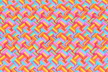 3d illustration  colorful pattern in geometric ornamental style . Abstract  geometric background, texture  .  Pattern Floor Mosaic