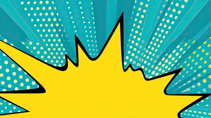 Fototapeta premium comics pop art speech bubble template for creating a splash banner