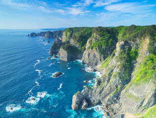 Rias coast of Kitayamazaki, Japan,Iwate prefecture,Tanohata, Iwate